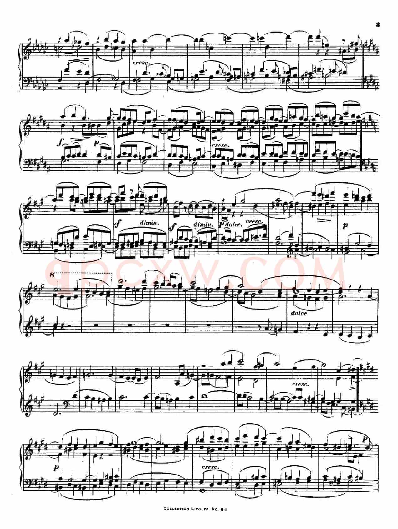 Quartet No.14(升c小调第十四弦乐四重奏钢琴版)