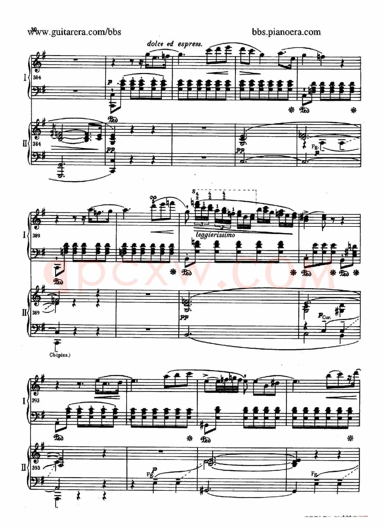 e小调第一钢琴协奏曲 Op.11(双钢琴版·第一乐章)