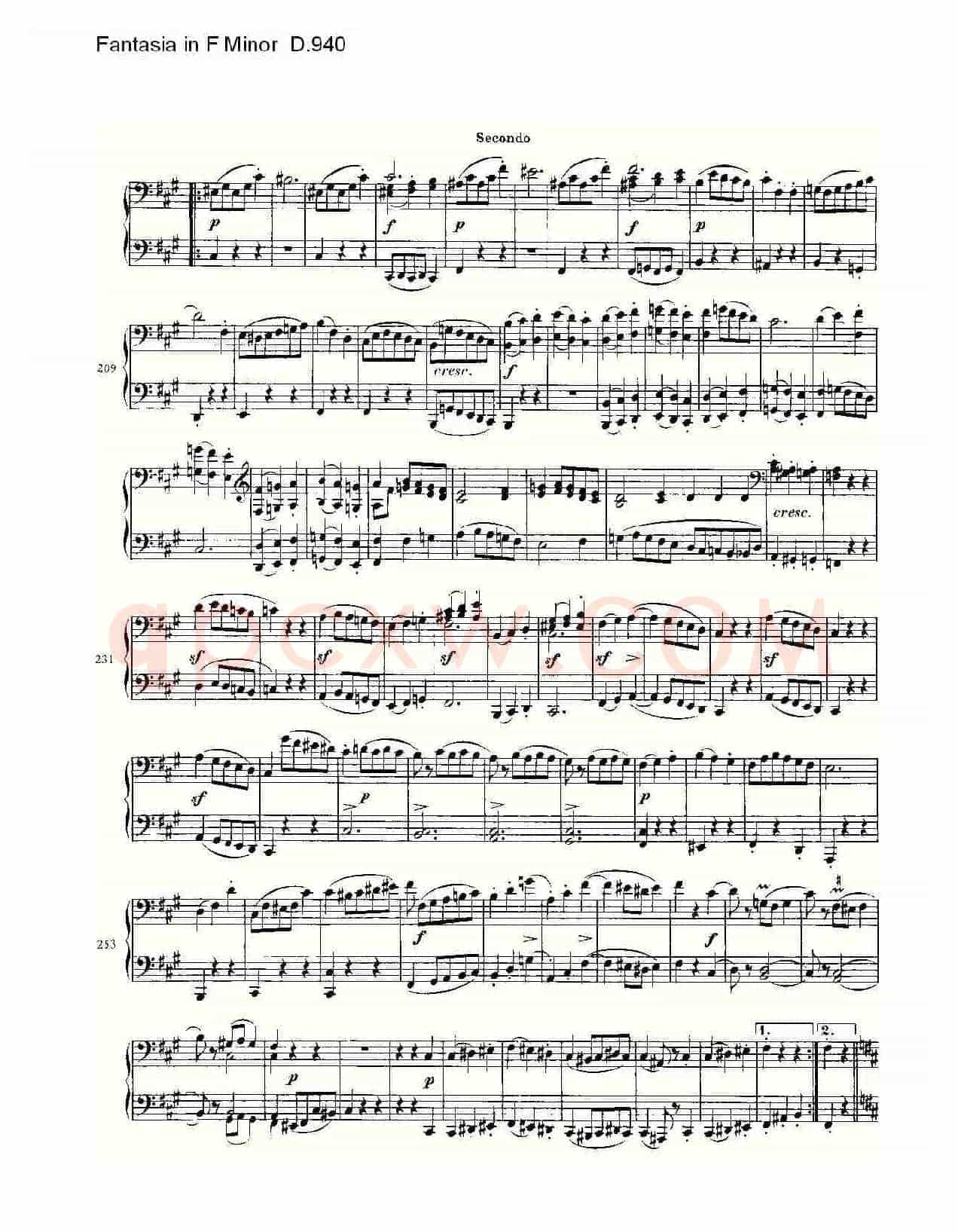 Fantasia in F Minor D.940（F小调幻想曲D.940）