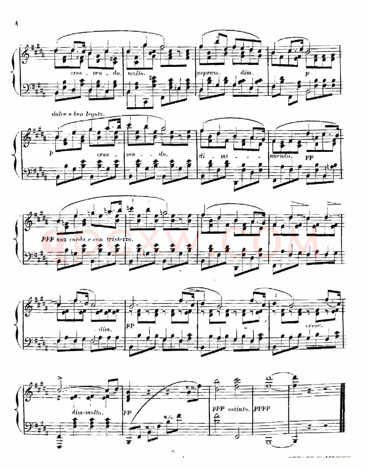 3 Romances Sans Paroles(3首无词浪漫曲 ·1. 长春花)