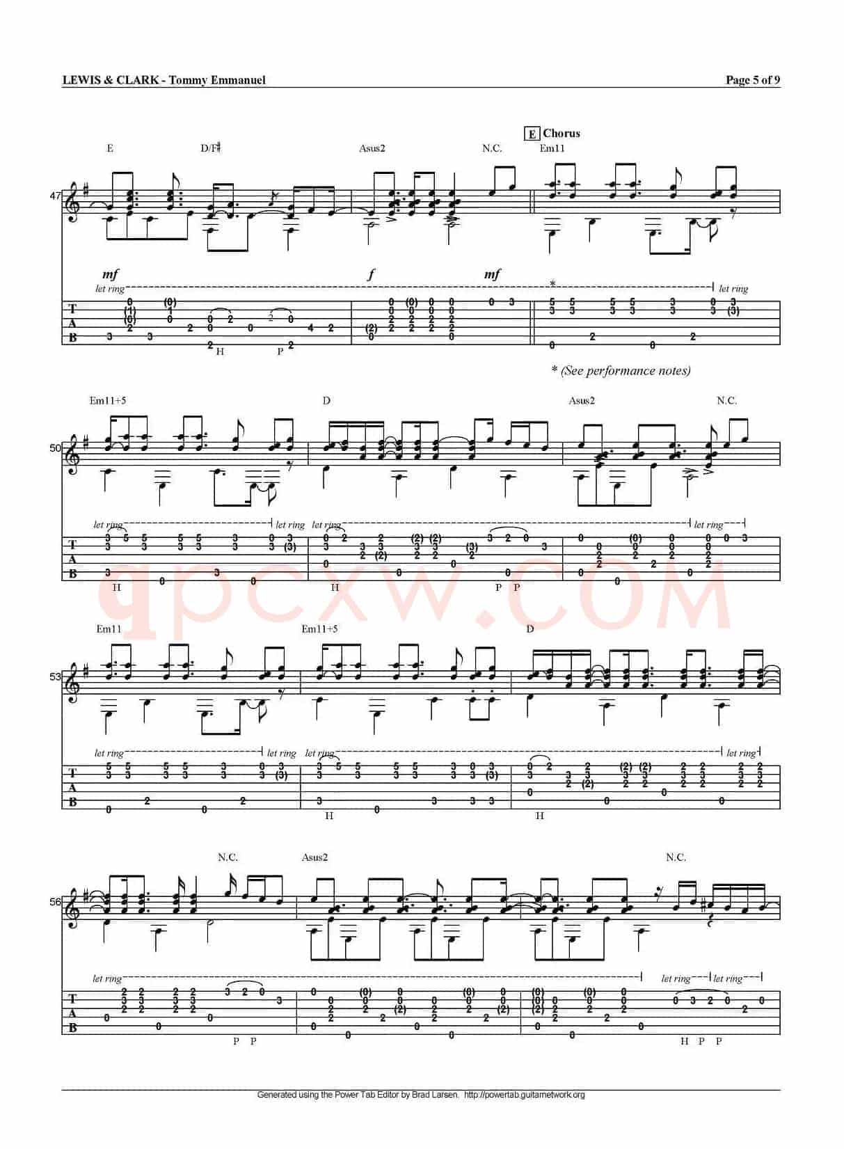tommy emmanuel：lewis and clark（指弹吉他）