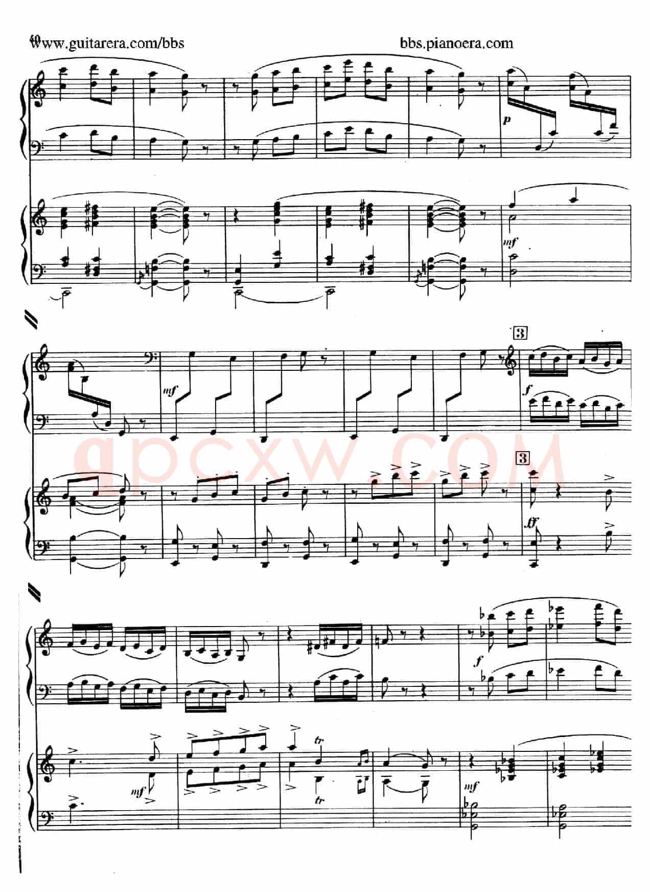 Piano Concerto in c-sharp Minor(升c小调钢琴协奏曲·第三乐章)
