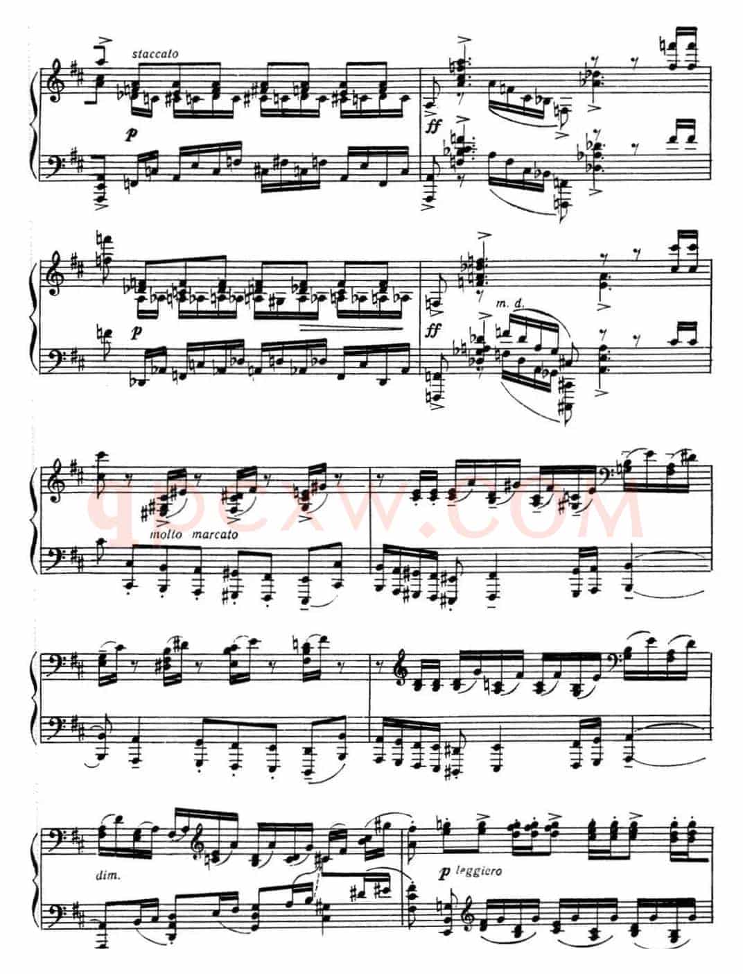 拉赫玛尼诺夫 音画练习曲17或18 Etudes tableaux Op.39 No.9