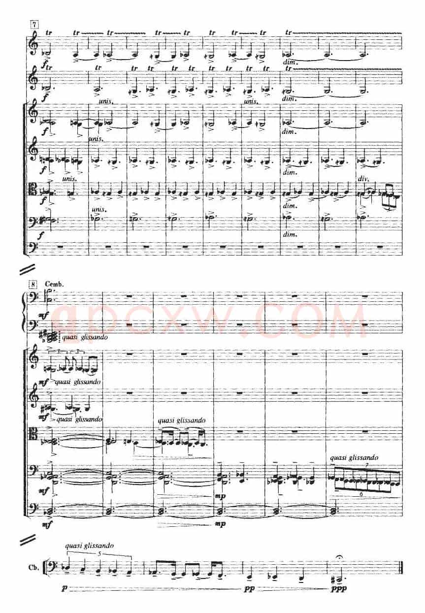Concerto grosso No. 3（弦乐重奏总谱）
