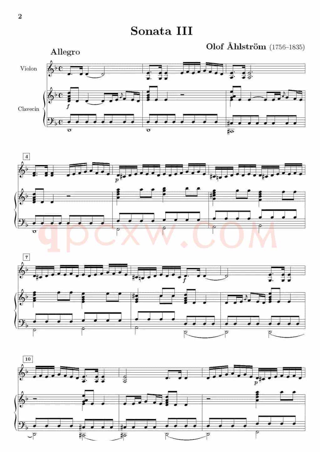 Sonata III（小提琴+钢琴伴奏）