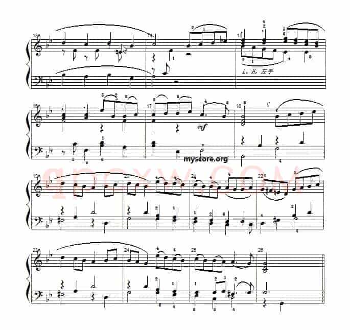 巴赫初级钢琴曲之二十三：加伏特舞曲