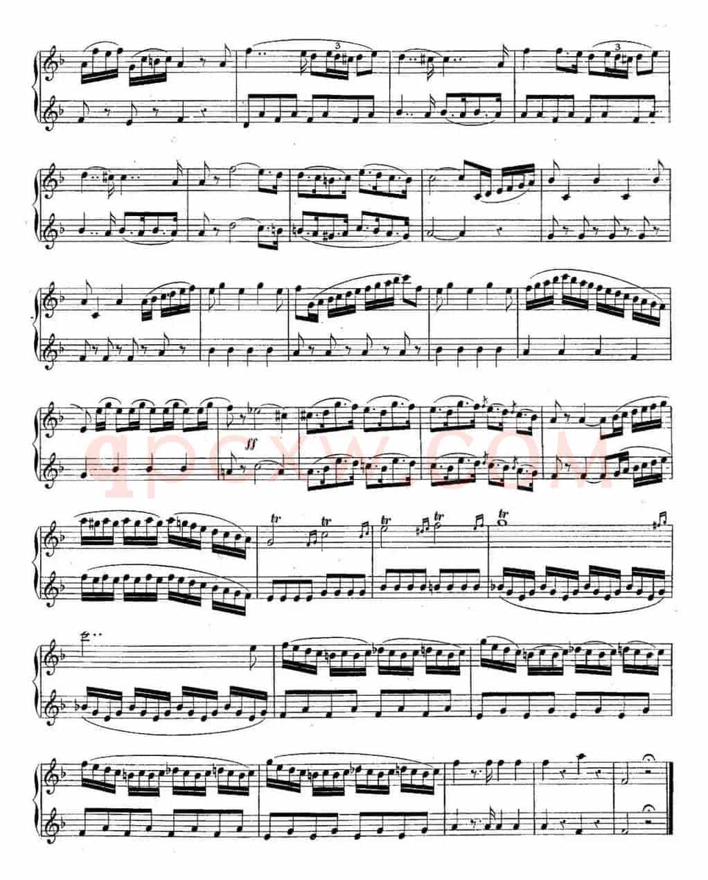 H·Klose练习曲（Quatre Duos Faciles et Concertants Pour 2 Saxophones—No.3）