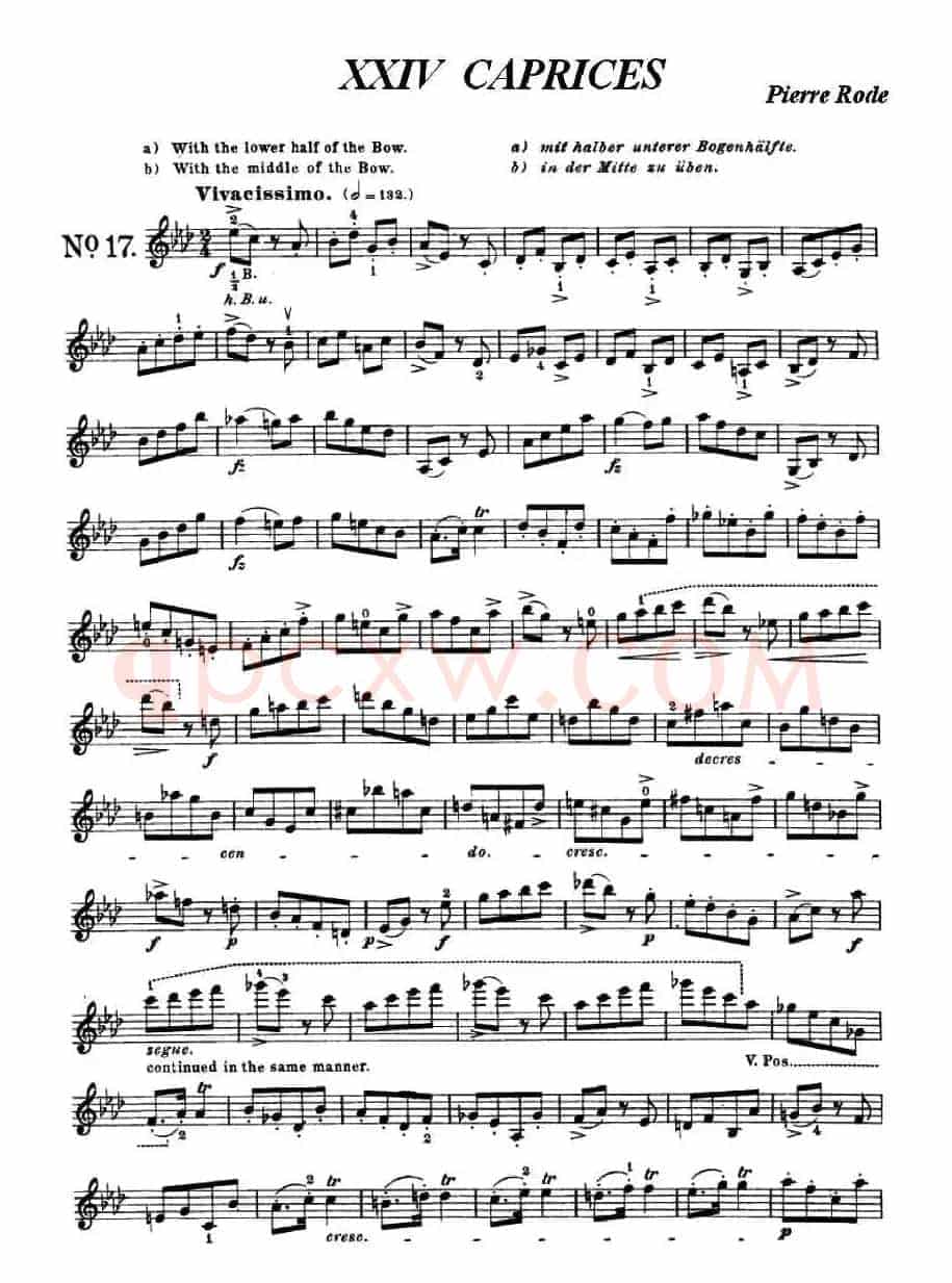 24首小提琴练习曲之17 