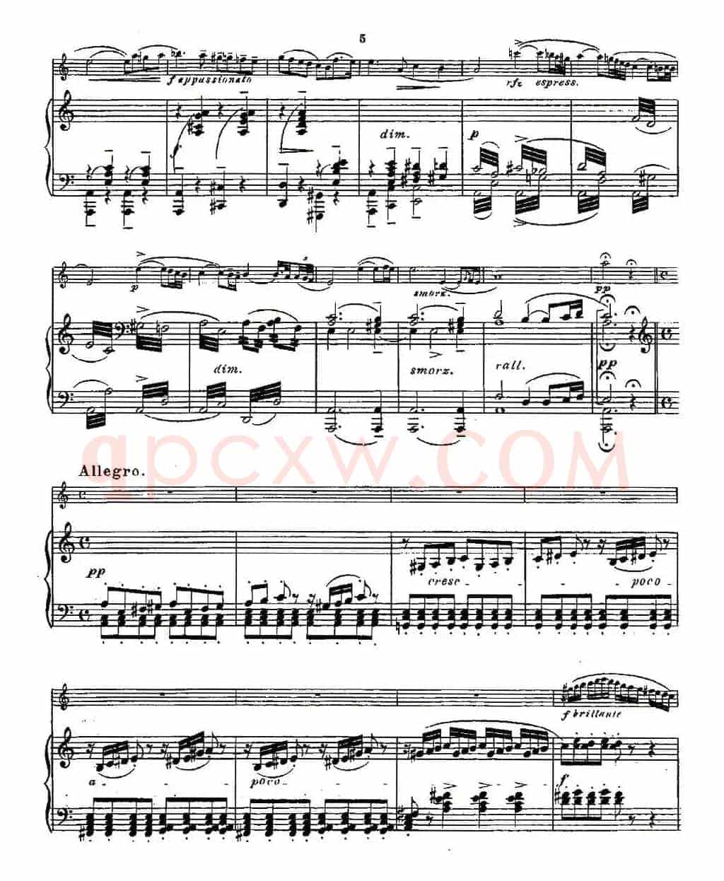 Fantaisies nationales. Op. 59, 6. （长笛+钢琴伴奏）