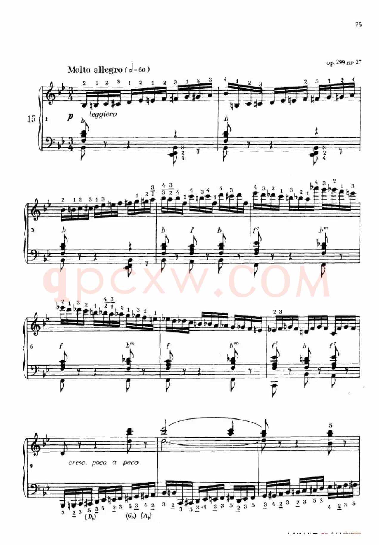 《车尔尼手风琴练习曲集》第Ⅳ册（第14——15首）