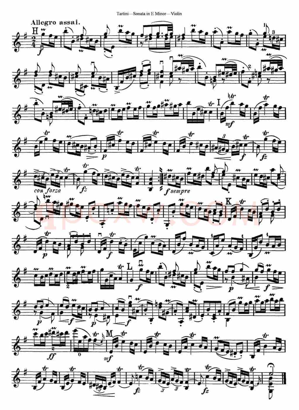 Violin Sonata in E Minor