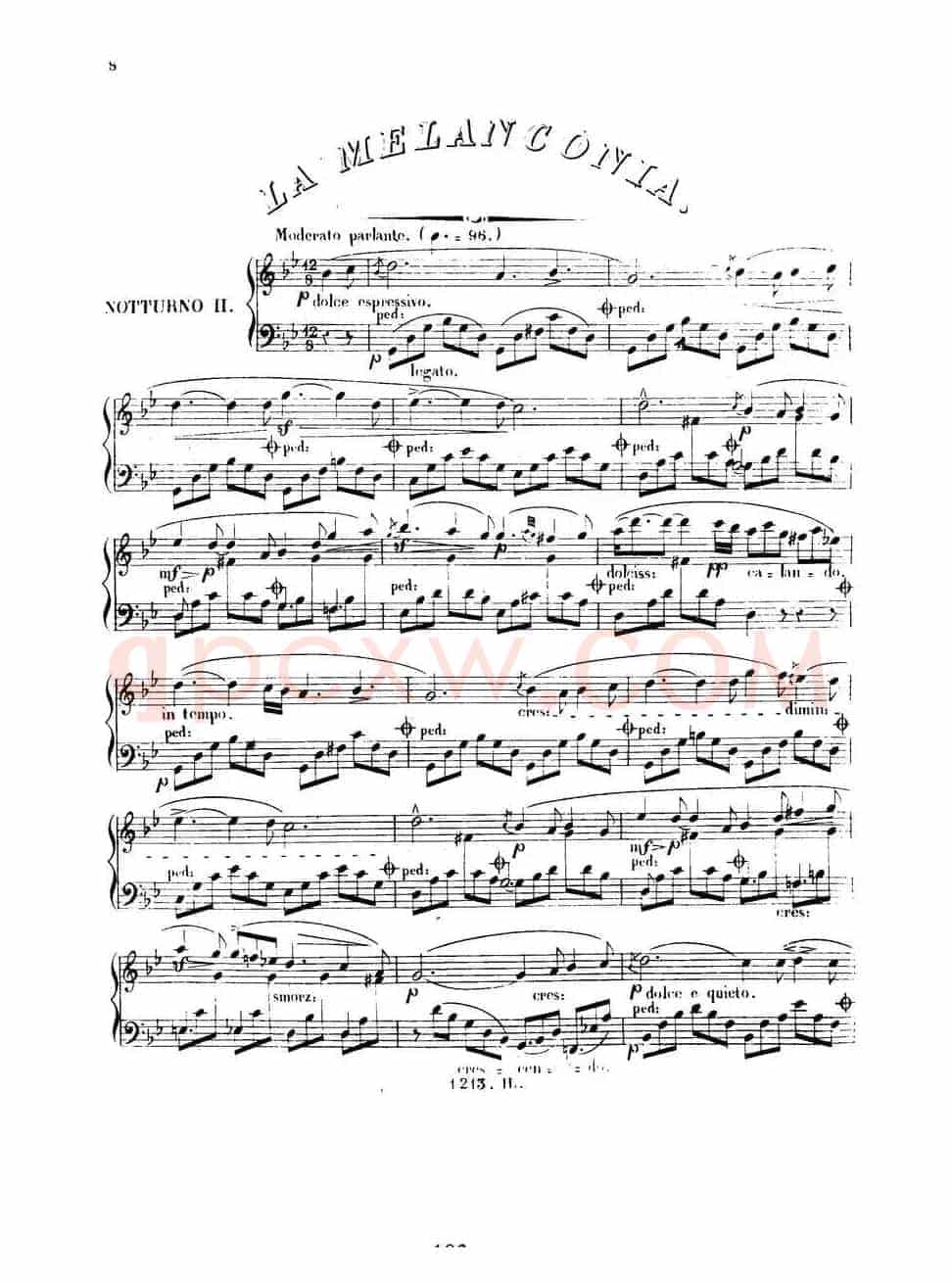3 Nocturnes Caractéristiques Op·45(3首个性夜曲·2)