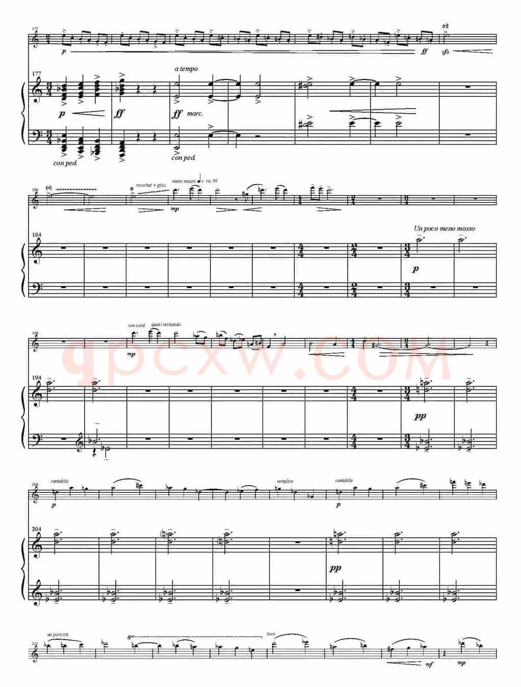 Sonata Poema aenigmaticum（小提琴+钢琴伴奏、1st movement）
