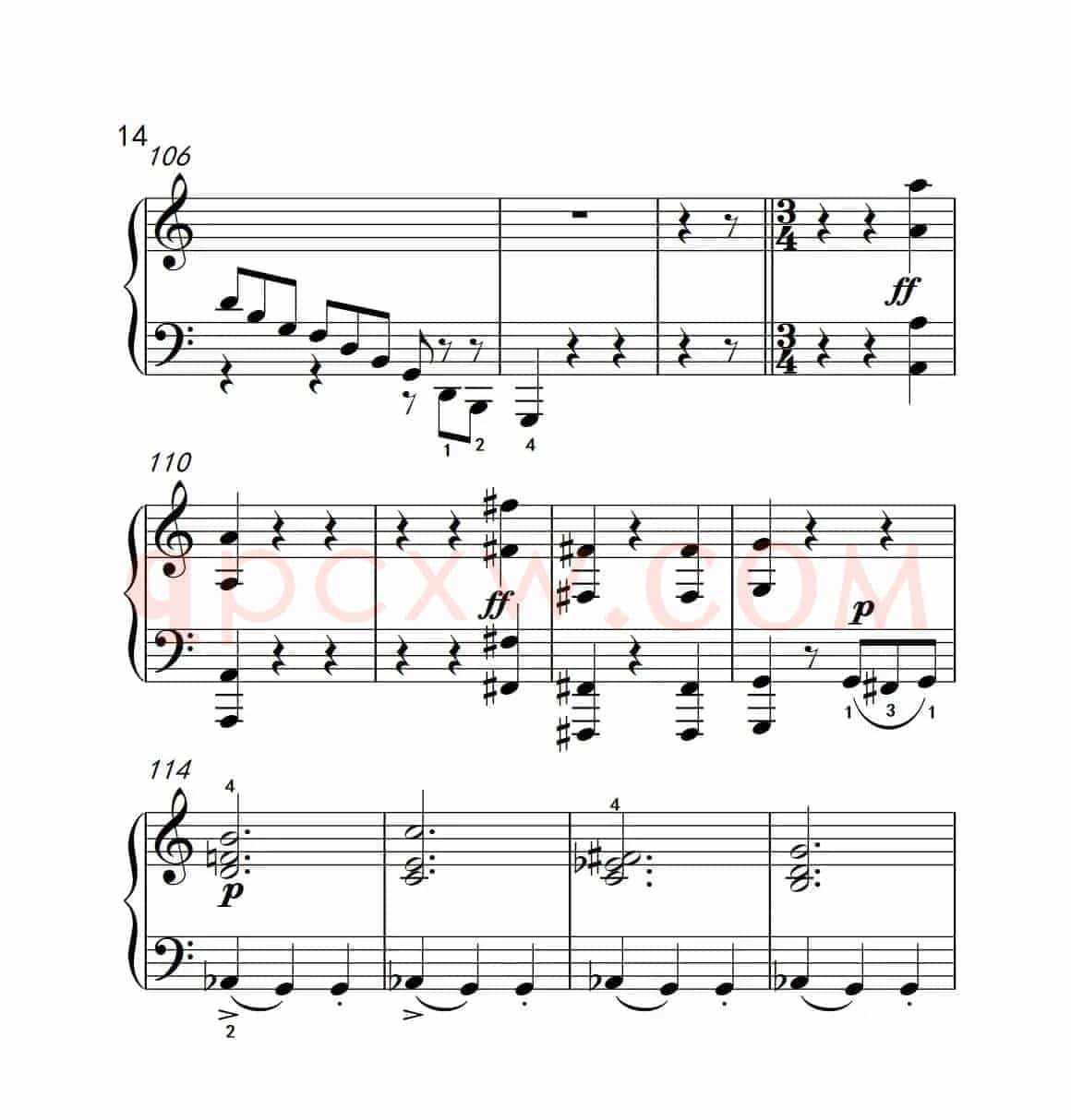 奏鸣曲 Opus 2 Nr.3 第三乐章（贝多芬奏鸣曲集 1）