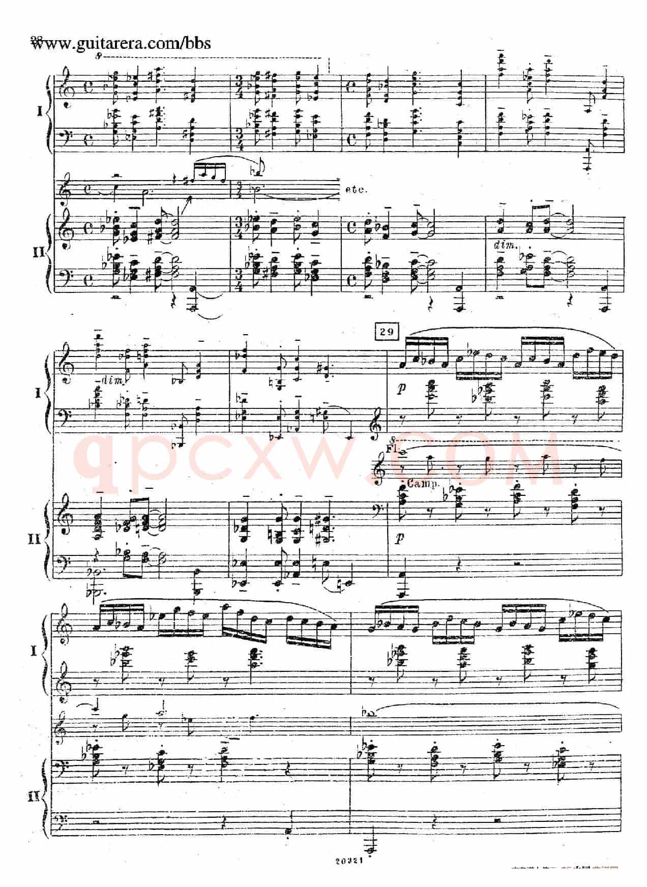 Rhapsody On A Theme Of Paganini Op.43(帕格尼尼主题狂想曲·双钢琴)(P21——40)