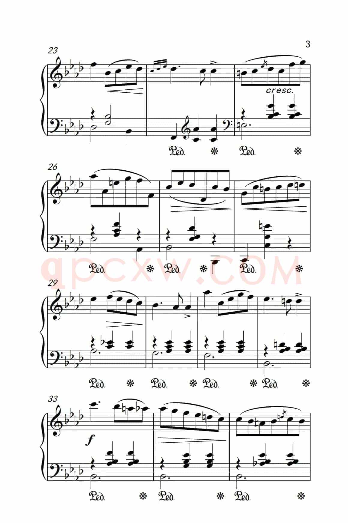 第七级2.圆舞曲 Opus posth.70 No.2（中央音乐学院 钢琴（业余）考级教程 7-9级）