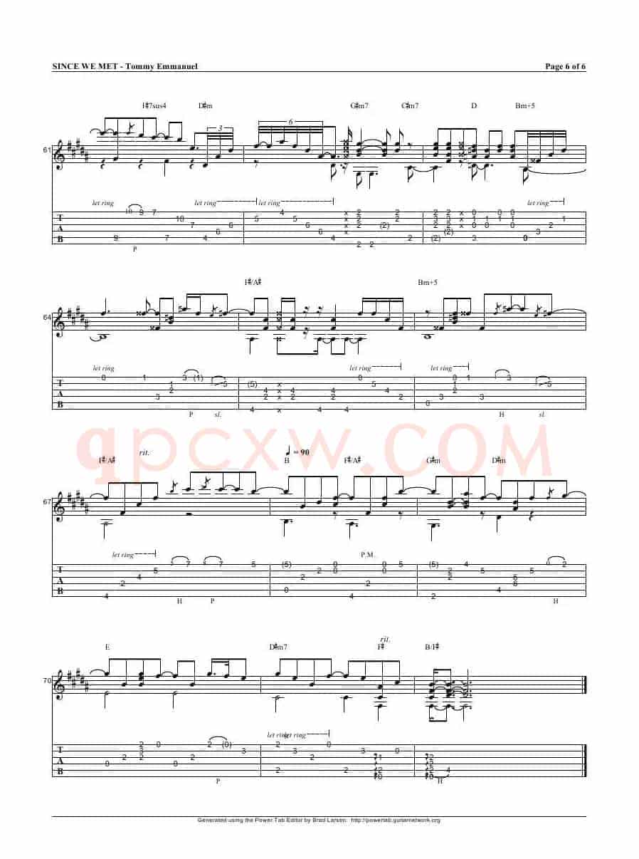 tommy emmanuel：since we met（指弹吉它）