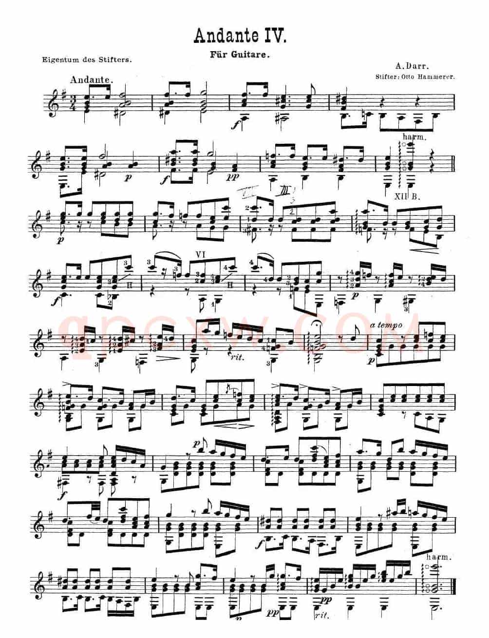 darr andante no4（古典吉他）