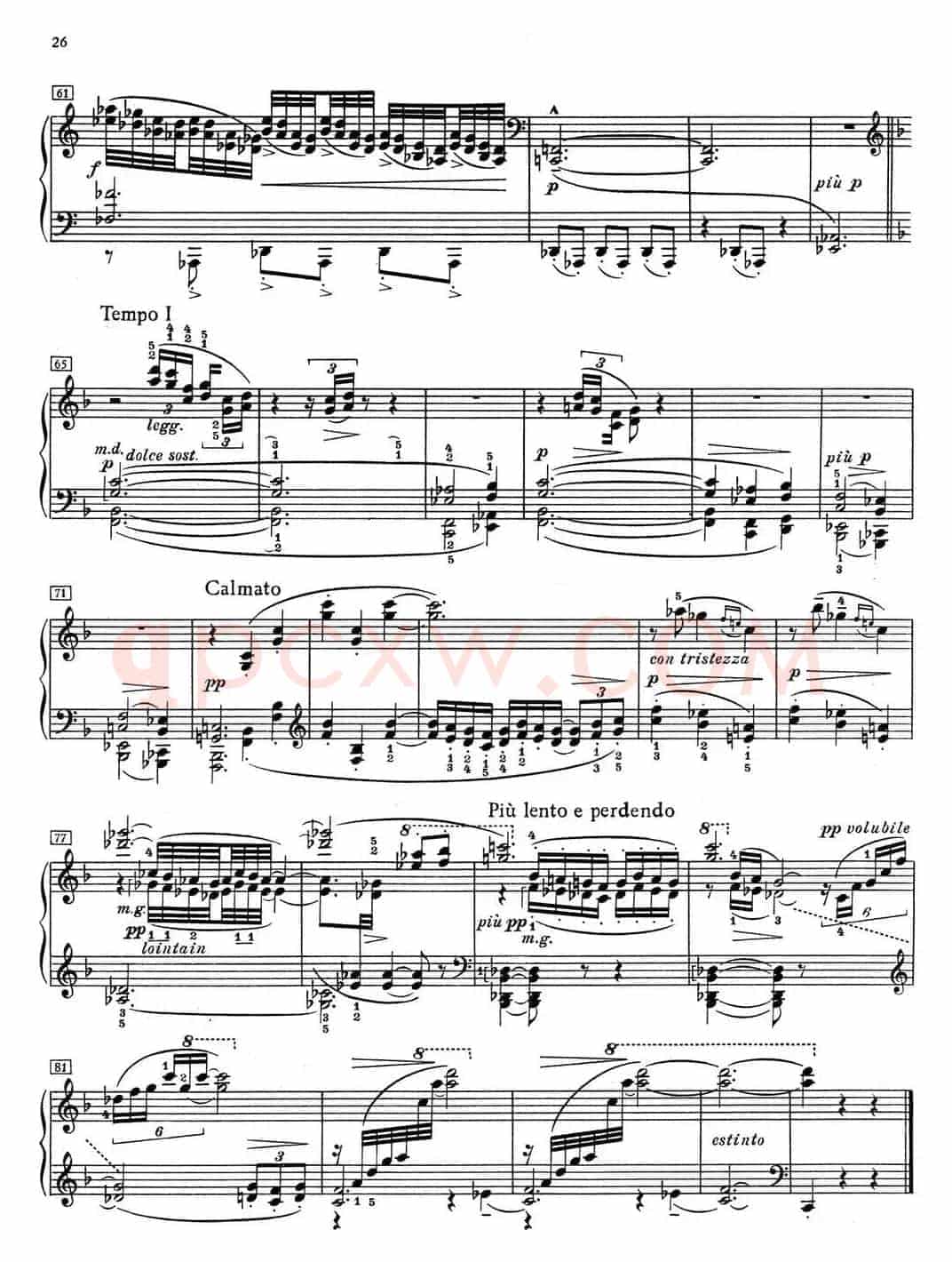 德彪西12首钢琴练习曲(3 四度练习v1.0 quartes)