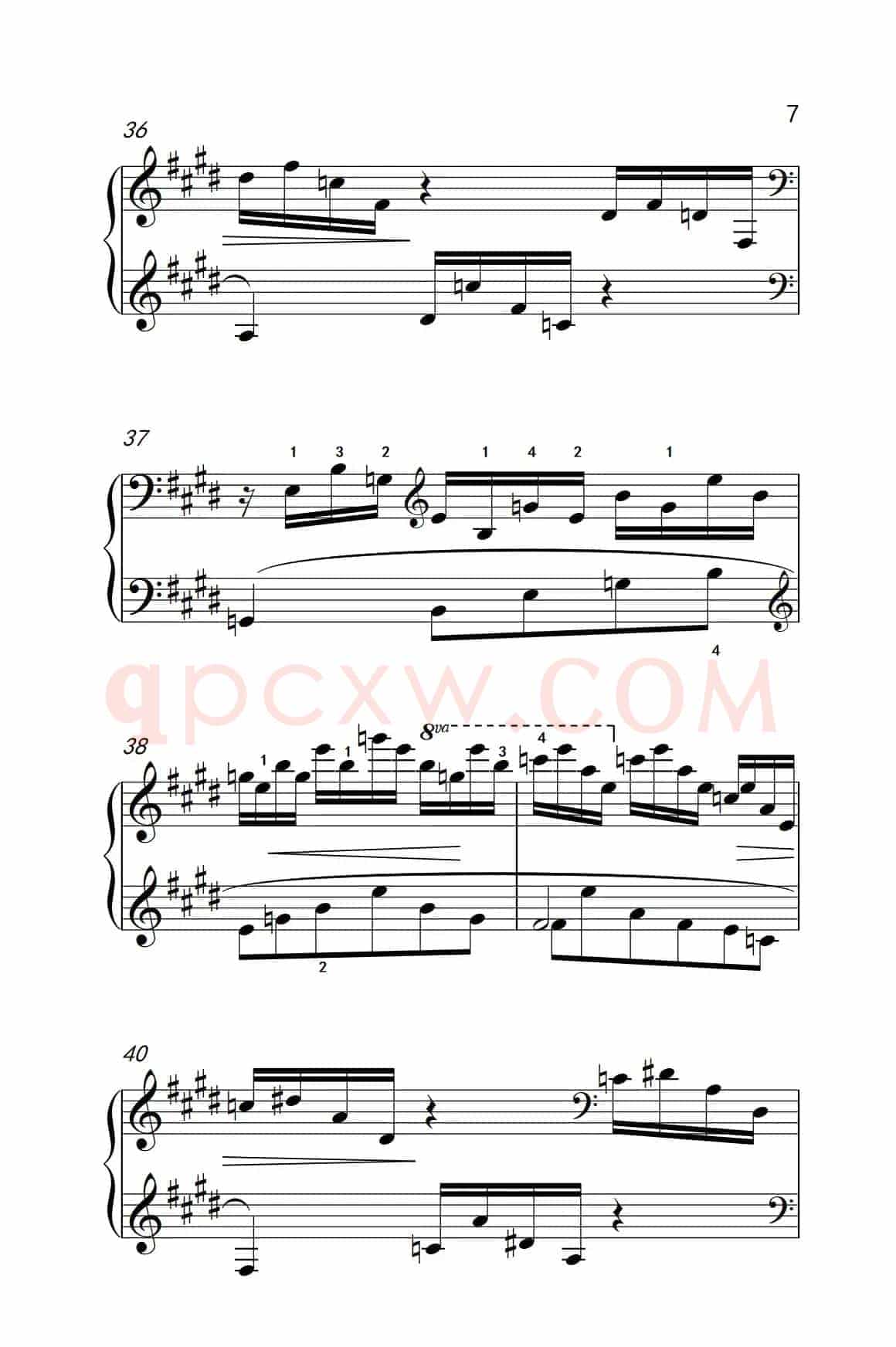 莫什科夫斯基 钢琴练习曲（第一首）