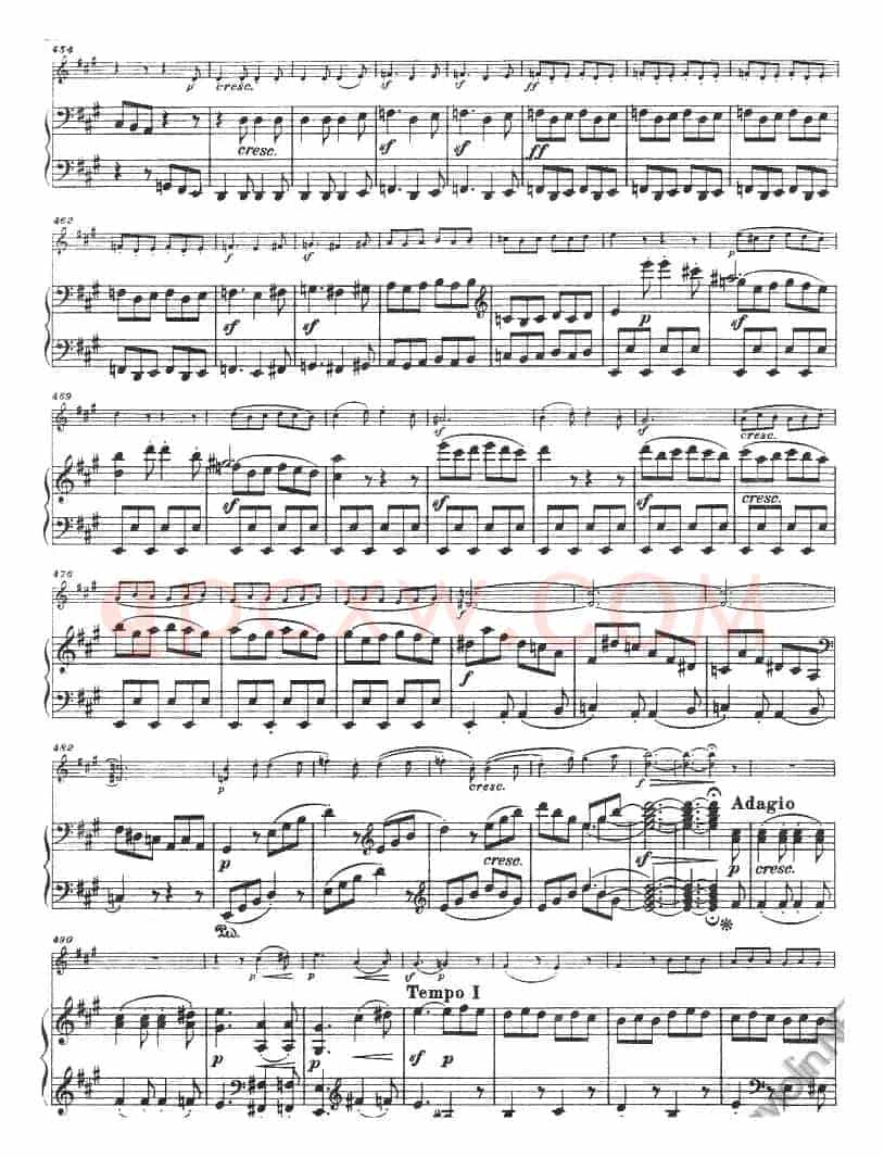 献给好友鲁道尔夫·克鲁采：奏鸣曲（A大调、小提琴+钢琴伴奏）