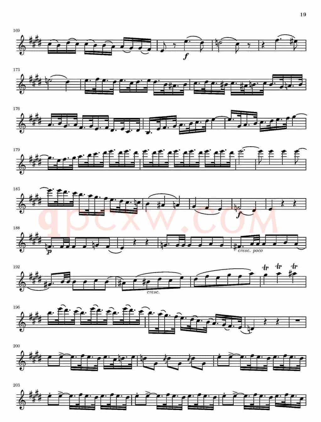 String Quartet nr.18 in E minor（E小调弦乐四重奏）（第一小提琴分谱）