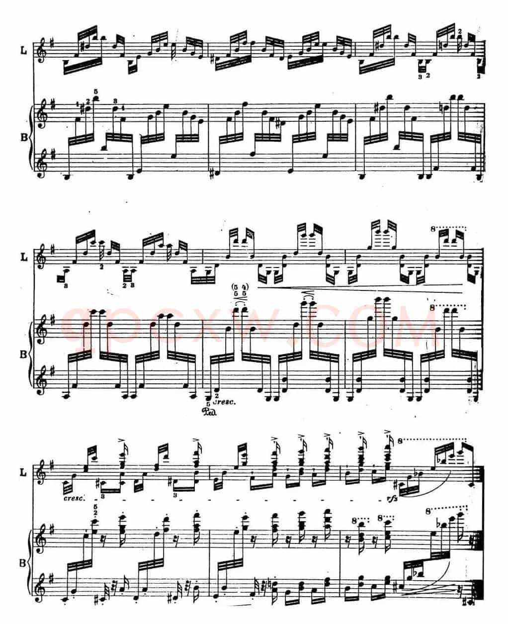 6首帕格尼尼大练习曲（Arpeggio Etude Nr.4）