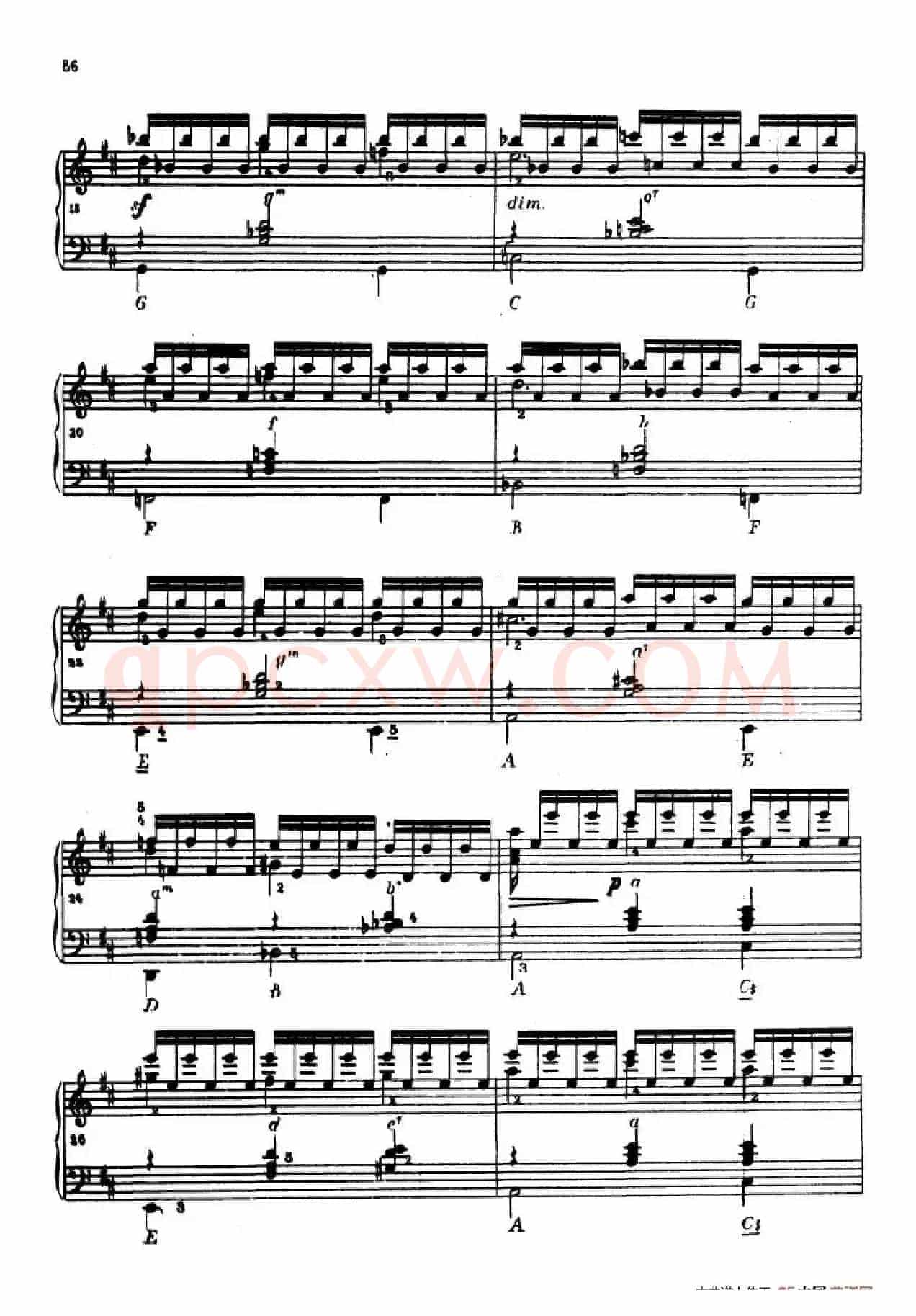 《车尔尼手风琴练习曲集》第Ⅳ册（第16——17首）