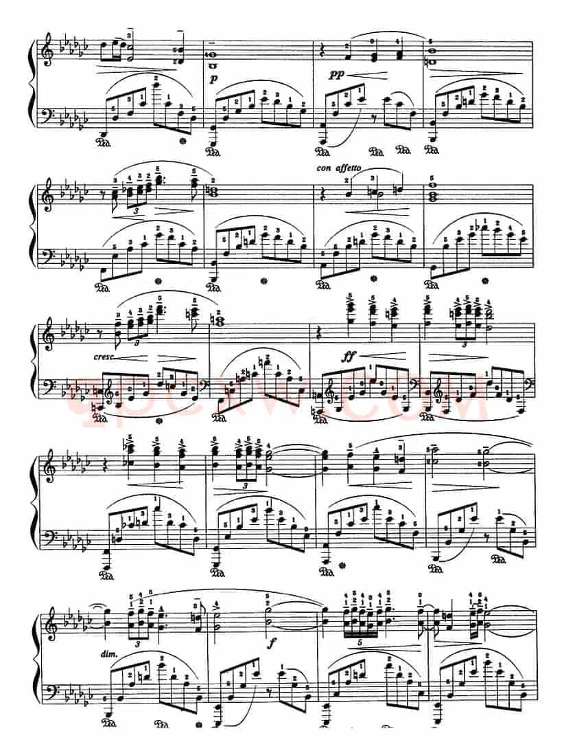 现代钢琴曲：26、哀歌（Op.3，No.1）