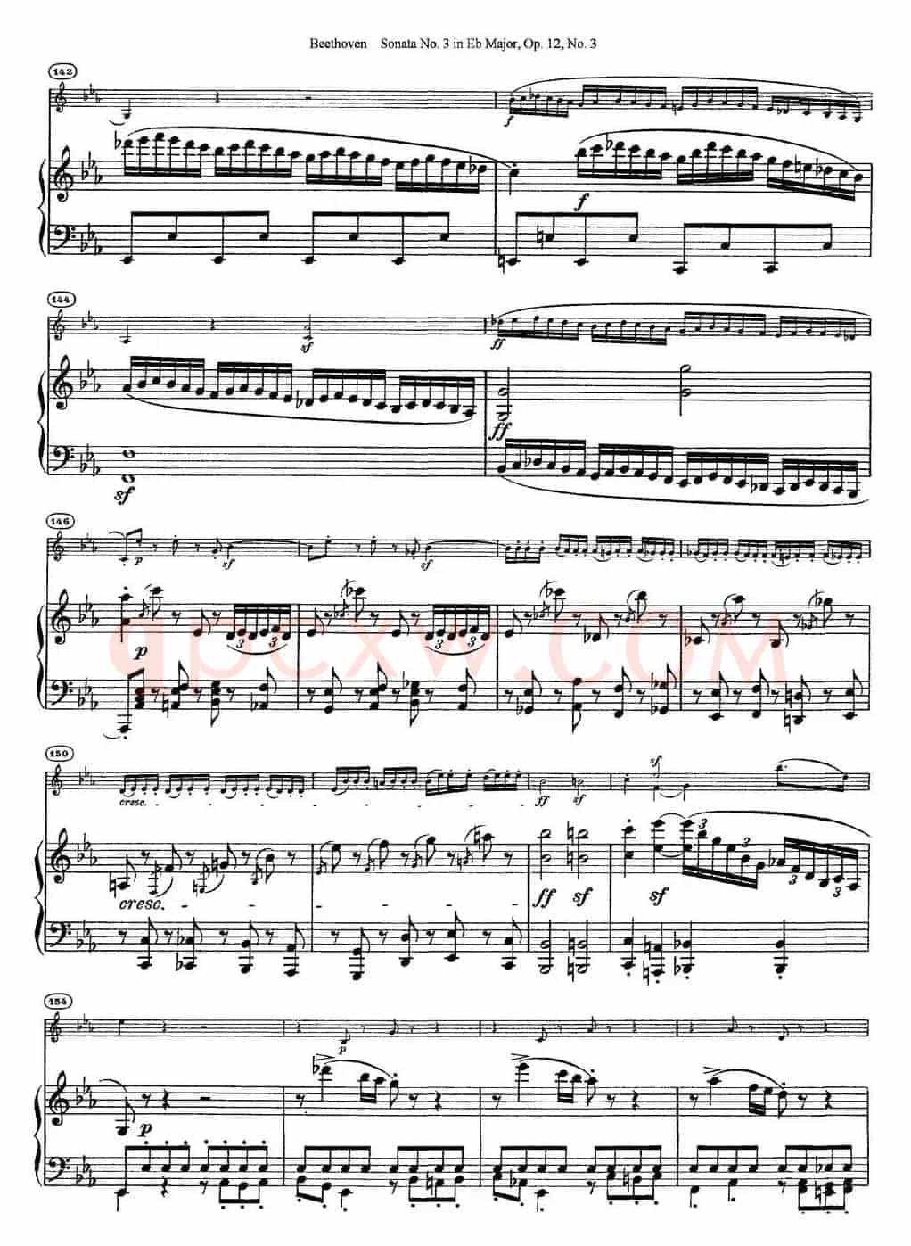 Violin Sonata No.3 in Eb Major Op.12 No.3（小提琴+钢琴伴奏）