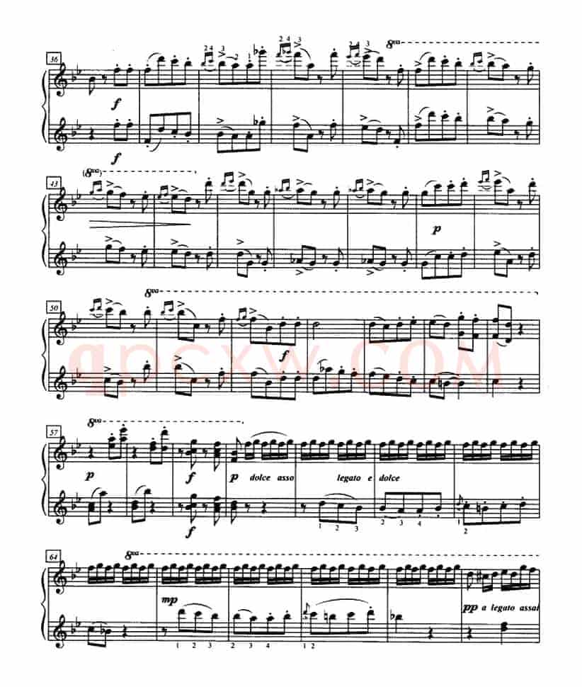 加洛普即兴曲（四手联弹、第一钢琴）