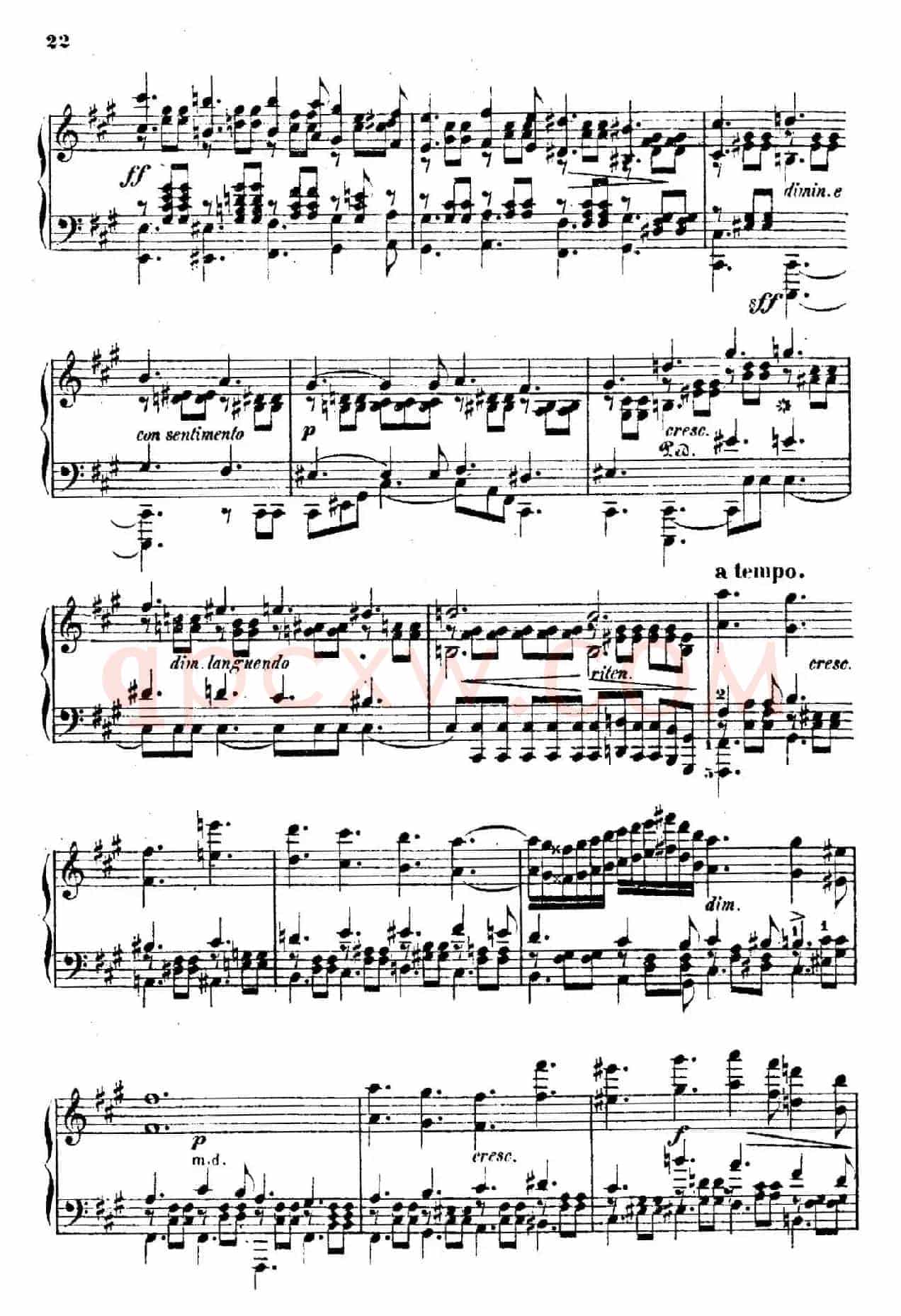 Douze Etudes de Salon Op.5（12首沙龙练习曲·5）