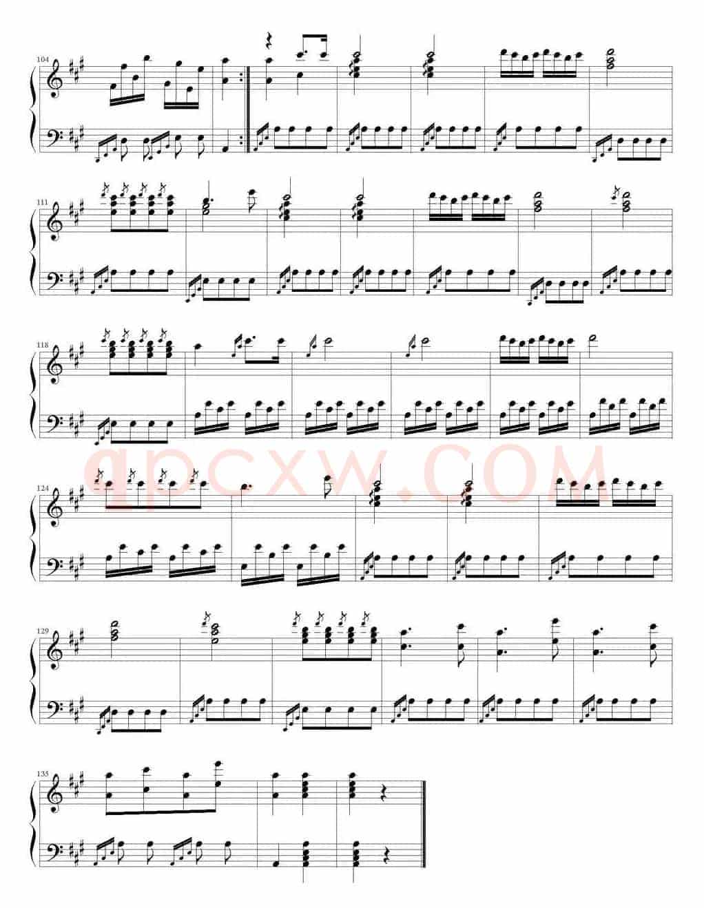 土耳其进行曲（奏鸣曲K.331 第三乐章）