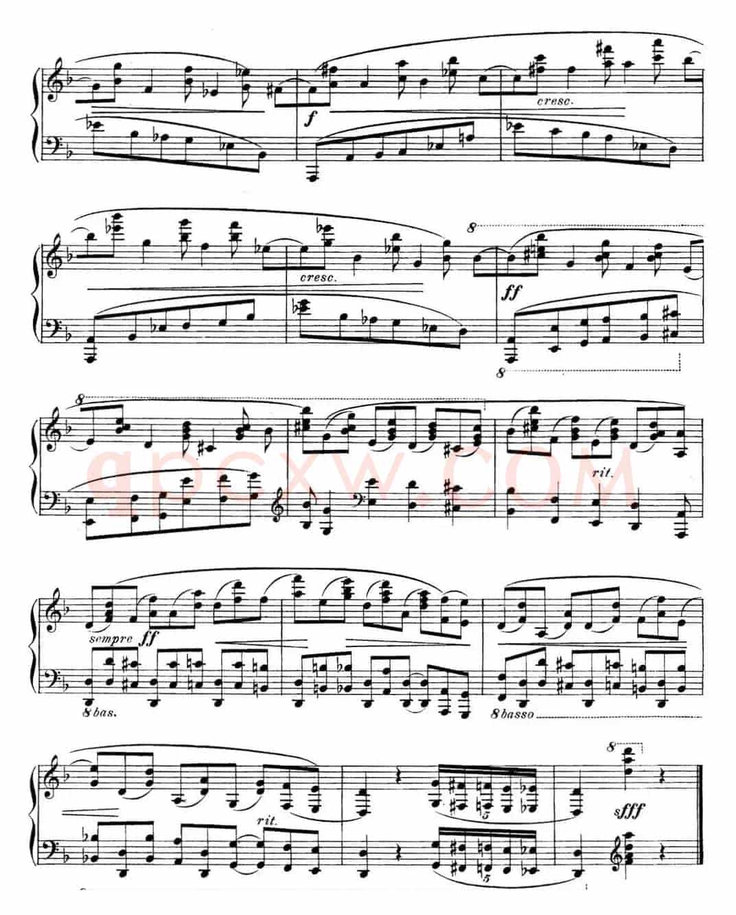 希曼诺夫斯基 9首钢琴前奏曲 Op.1 No.5