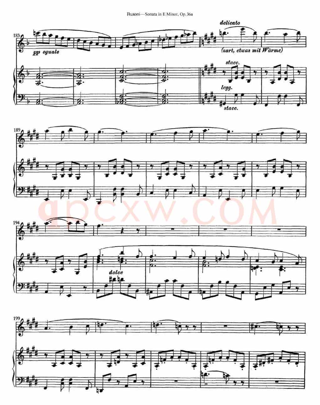 Violin Sonata No.2 in E Minor Op.36（小提琴+钢琴伴奏）