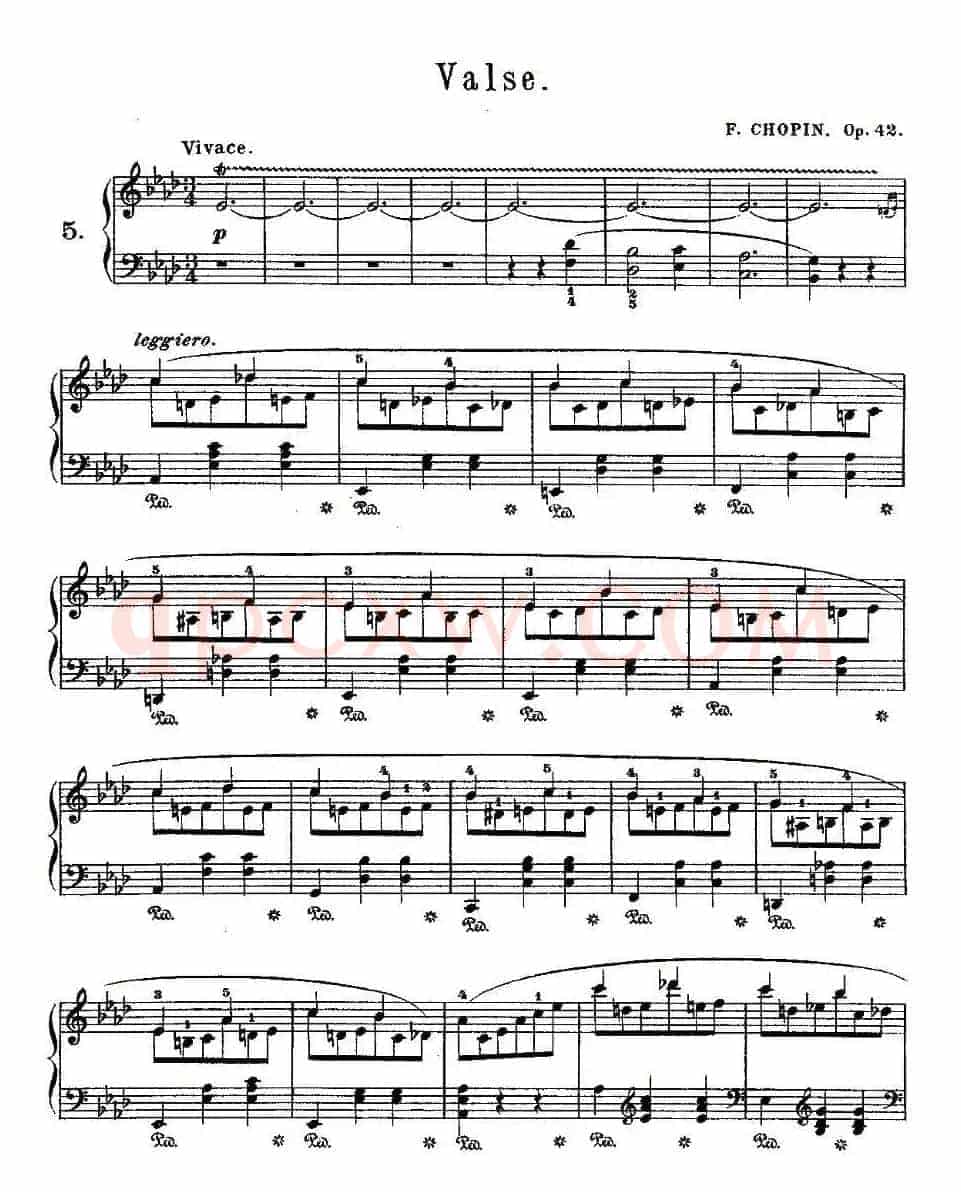 valse，Op.42