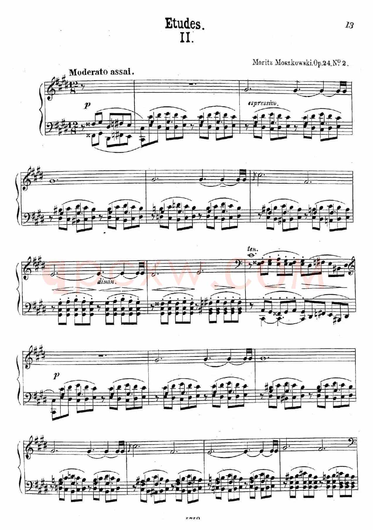 3首音乐会练习曲（Three Concert Etudes Op.24）（Ⅱ）