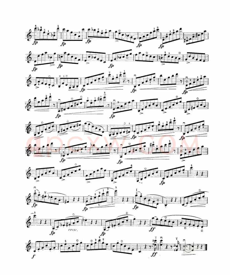 开塞（KAYSER 36首小提琴练习曲之29）