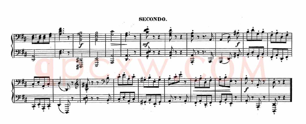 Zwolf Original-Compositionen fur Pianoforte zu 4 Handen Op.57(12首四手联弹小品·8)