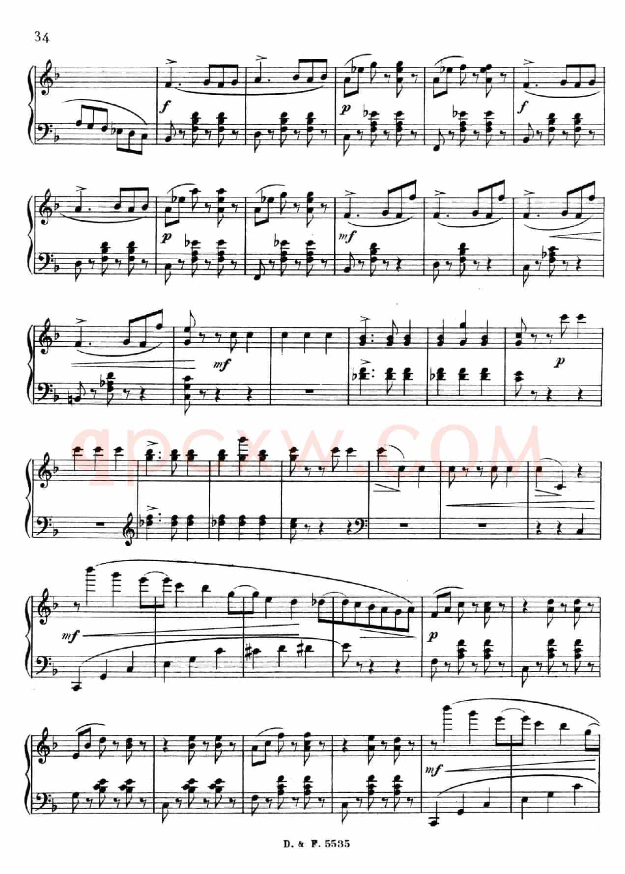 F大调第四圆舞曲 Valse No.4 （Op.90）