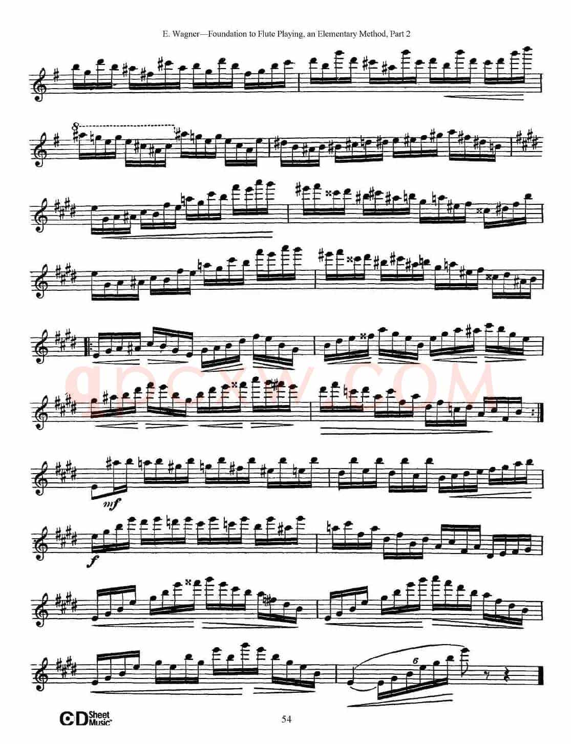 长笛演奏基础教程练习（Etude 6）