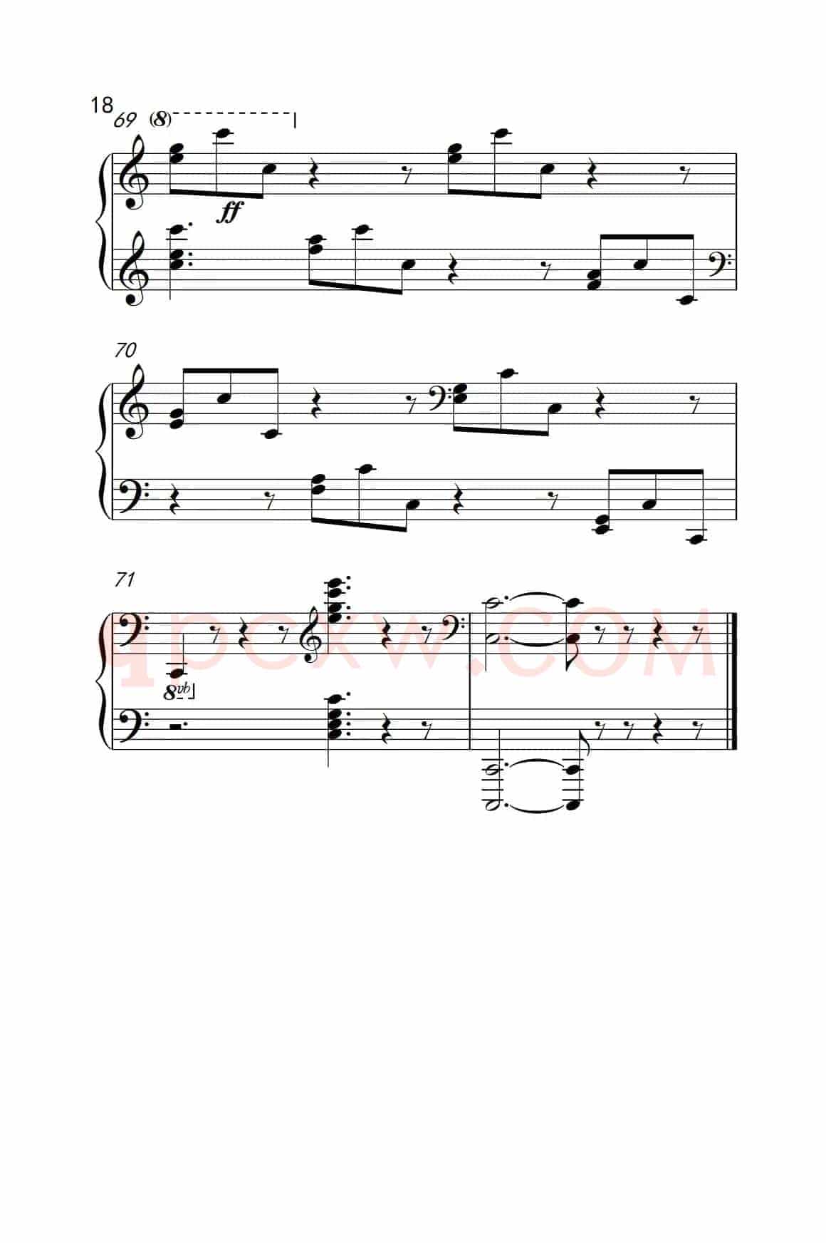 莫什科夫斯基 钢琴练习曲（第八首）