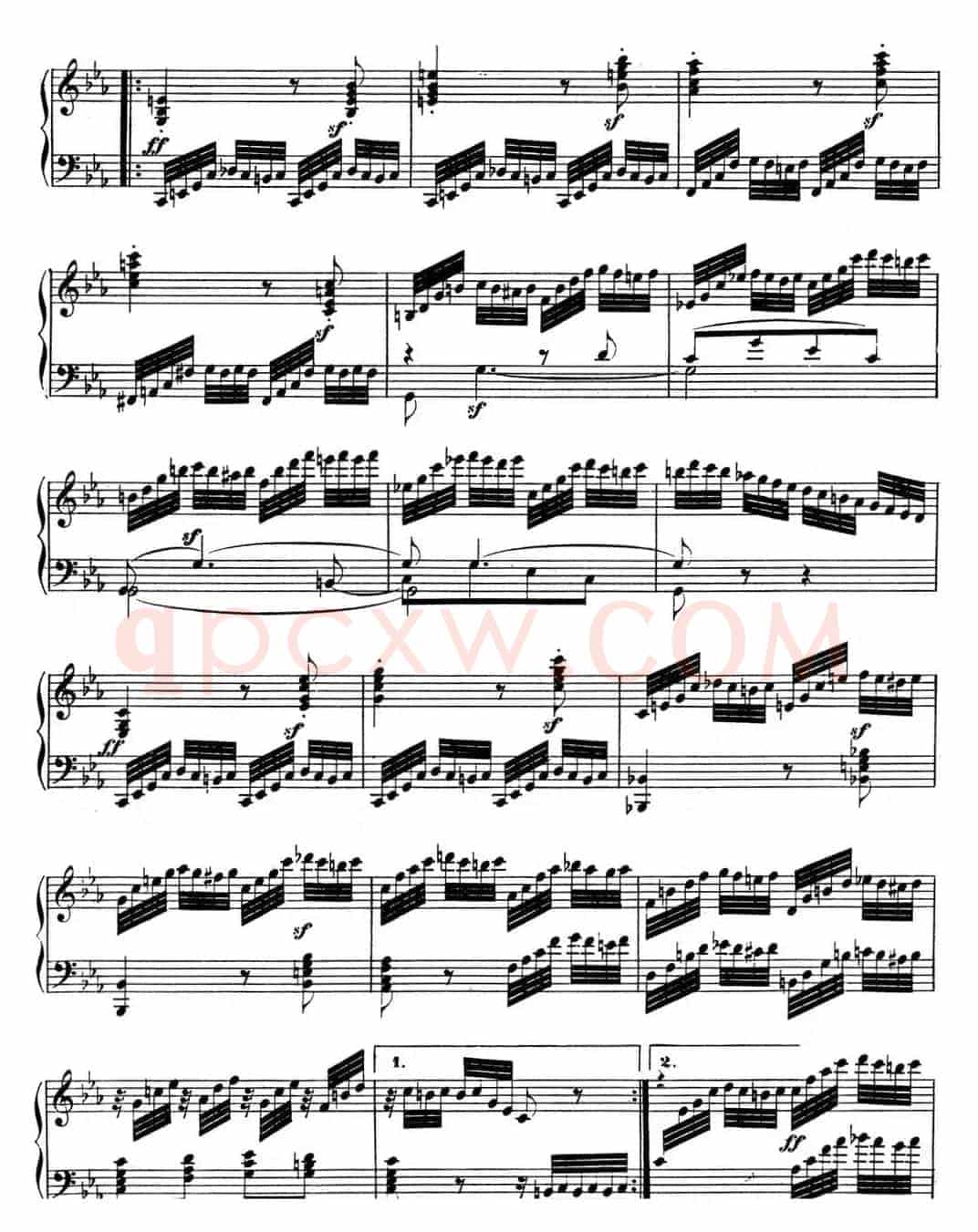 贝多芬钢琴奏鸣曲04 大调奏鸣曲 降E大调 Op.7 E-flat major
