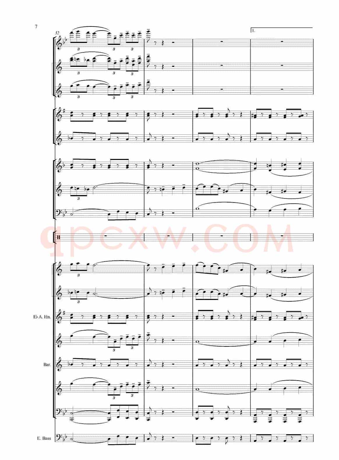 Черные глаза （探戈舞曲）（合奏、俄罗斯原版谱）