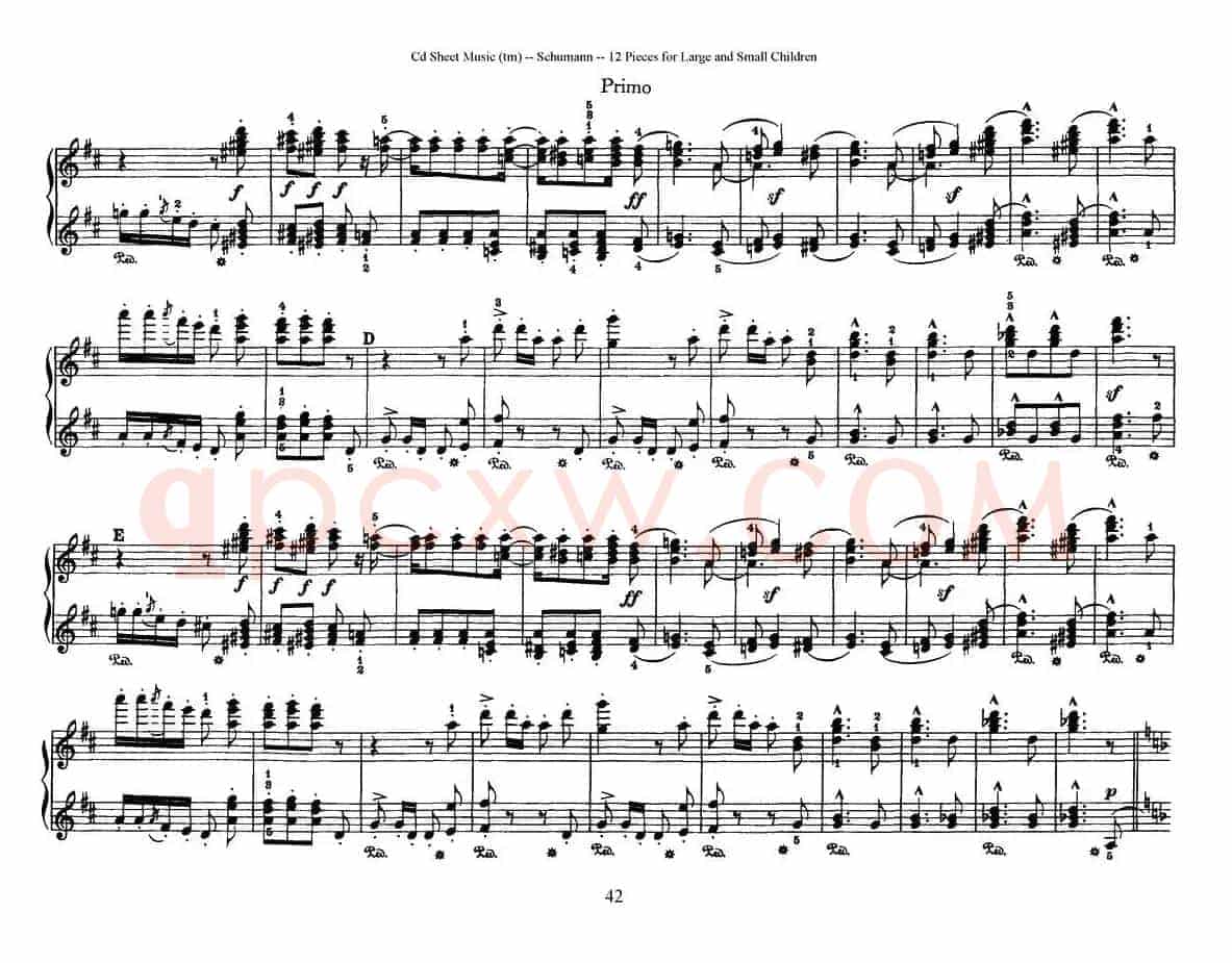 12首为孩子们而作的四手联弹曲 Op.85(四手联弹)(11)