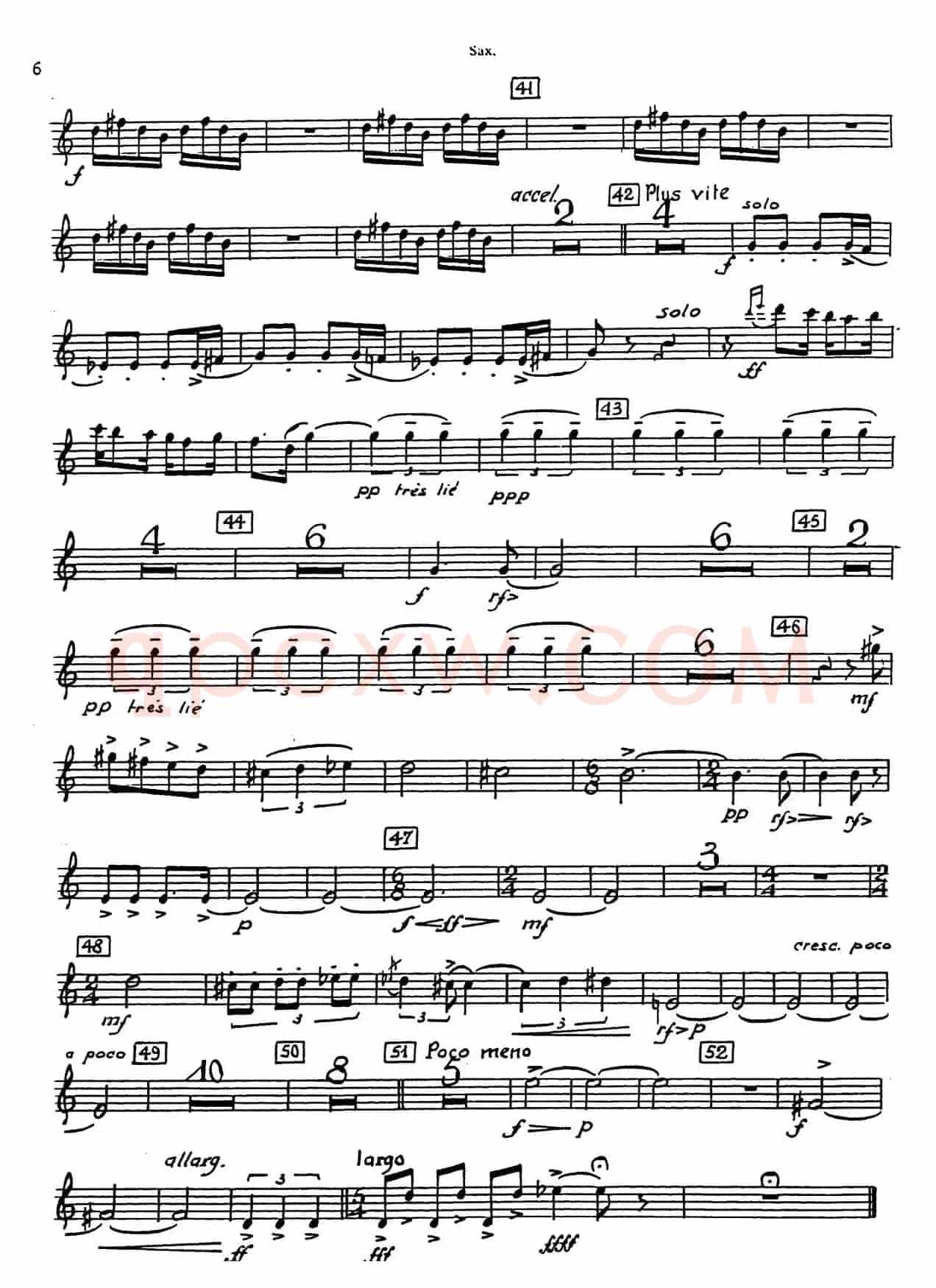 Nonetto（中音萨克斯分谱）