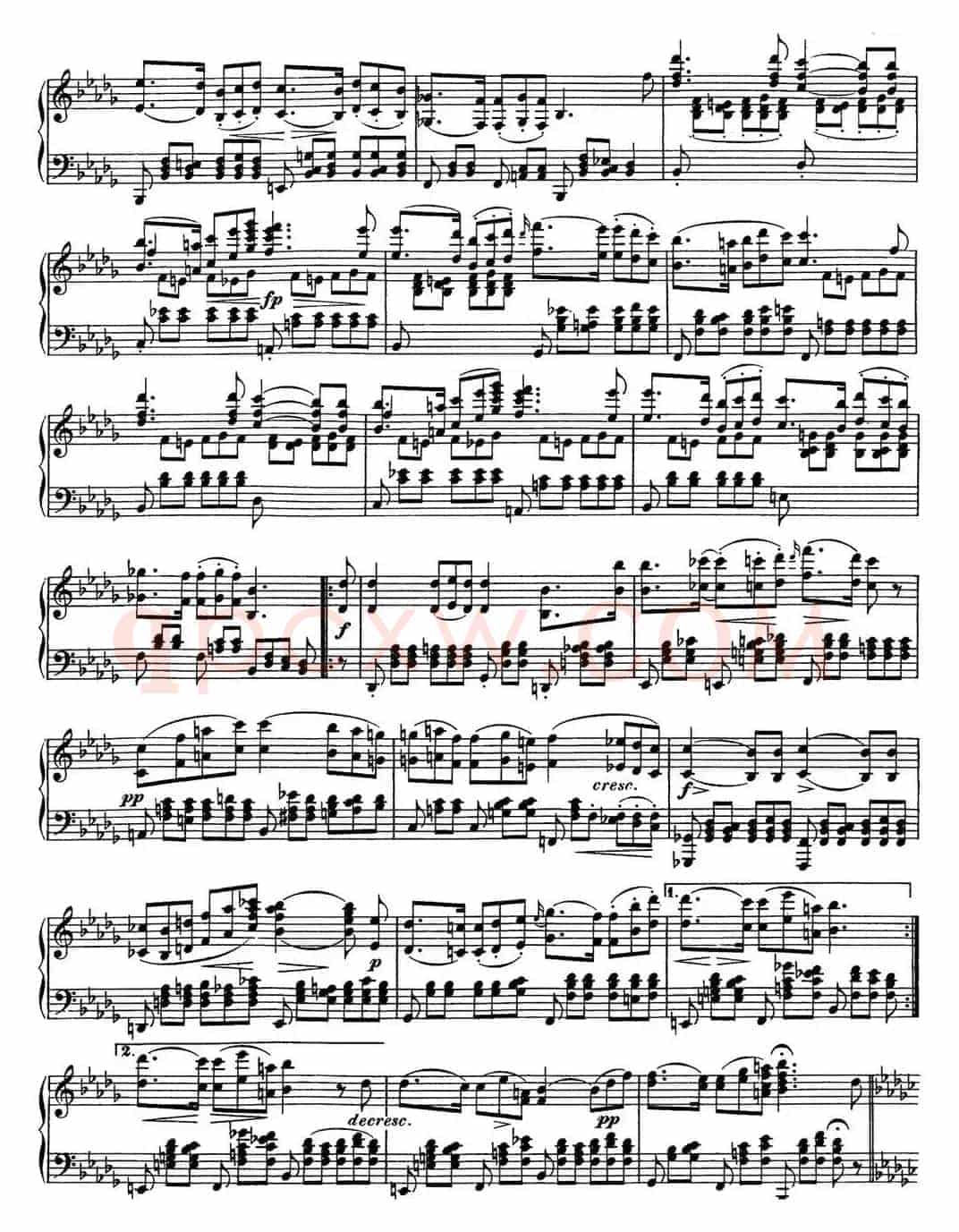 舒伯特降B大调即兴曲D.935，Op.142（NO.3）