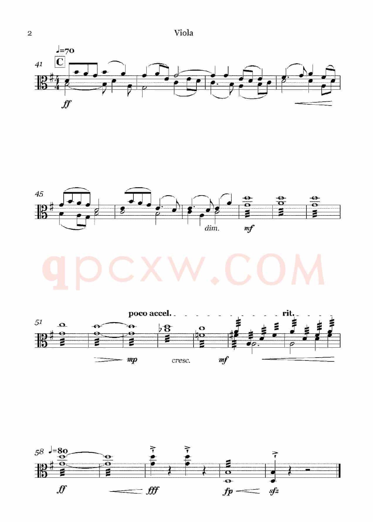 《华夏礼赞音乐史诗》序曲（弦乐组分谱）