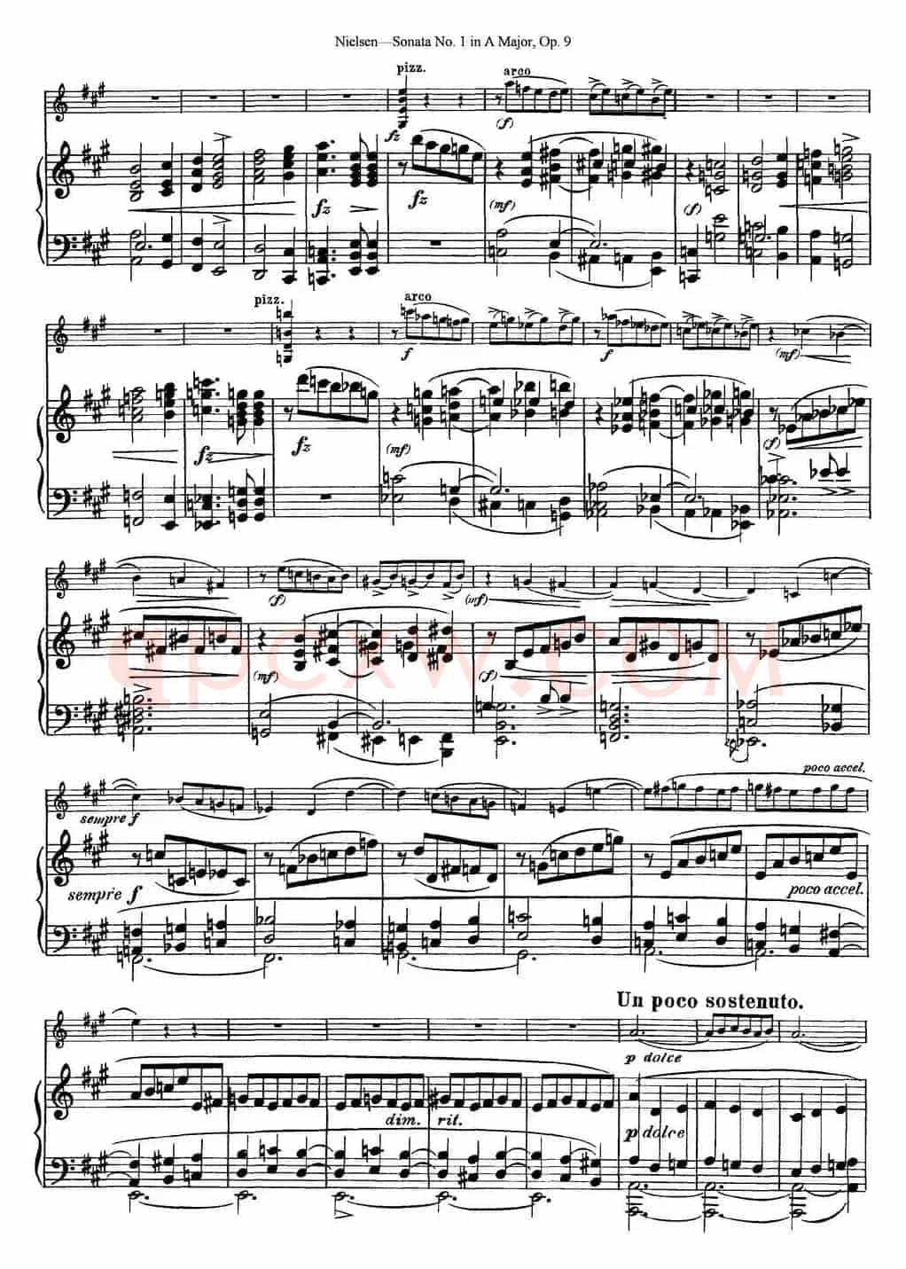 Violin Sonata No.1 in A Major Op.9（小提琴+钢琴伴奏）