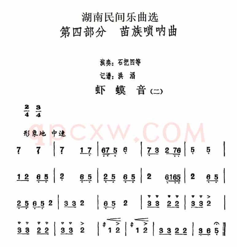湖南民间乐曲选：虾蟆音（二）